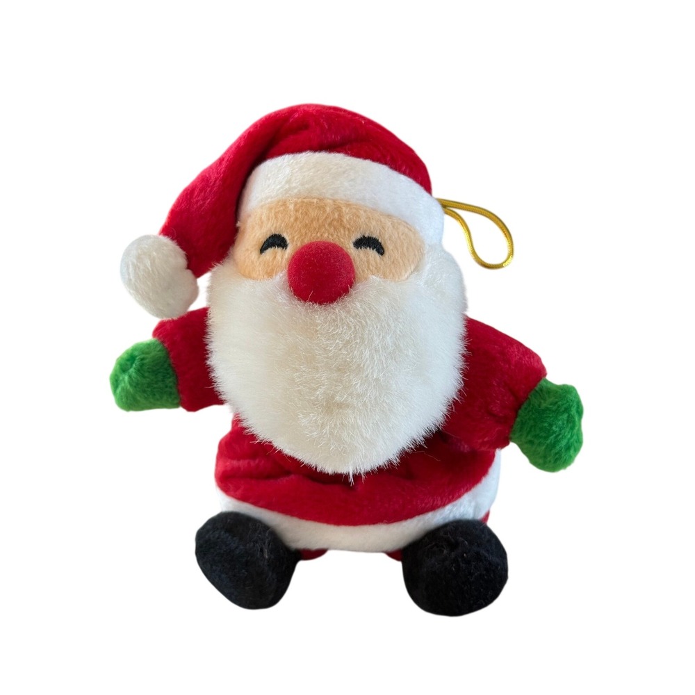 Chosun International Vintage 5‎ inch Plush Santa Claus Ornament or Shelf Sitting